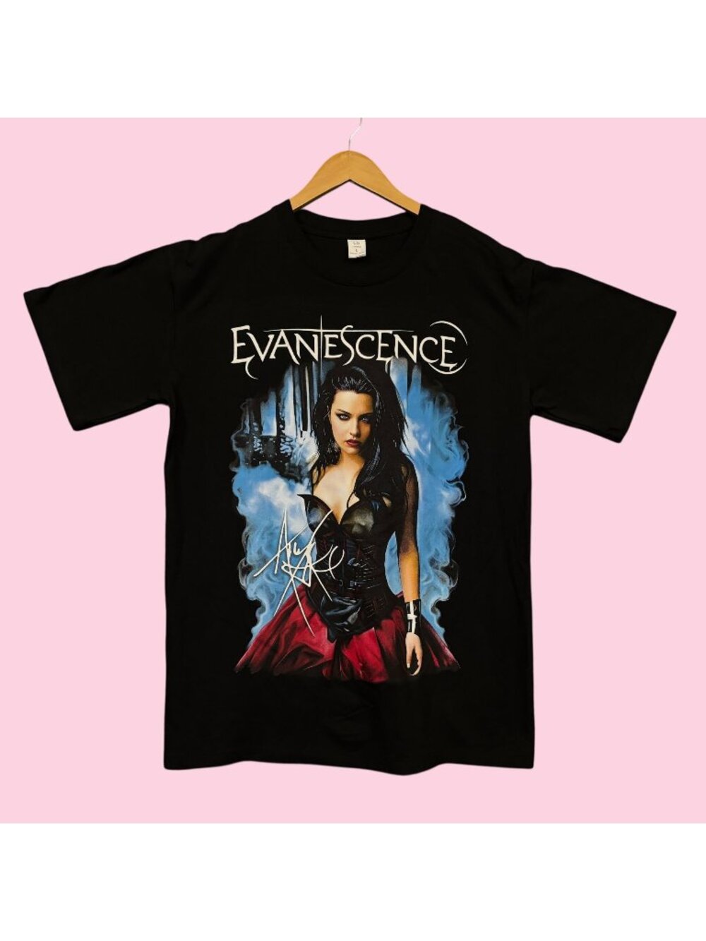 Evanescence Amy Lee Fallen Album Cover Gothic Metal Band Tee L